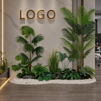 Tiểu Cảnh Cây Dừa Giả Trang Trí Nhiều Không Gian