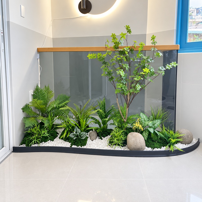 Bồn Tiểu Cảnh Cây Thạch Nam Nhật Bản Giả Trang Trí Cửa Hàng, Studio, Tiệm Quán, Văn Phòng, Nhà Cửa – Cao 1m55 – Mã: PN-CG0191